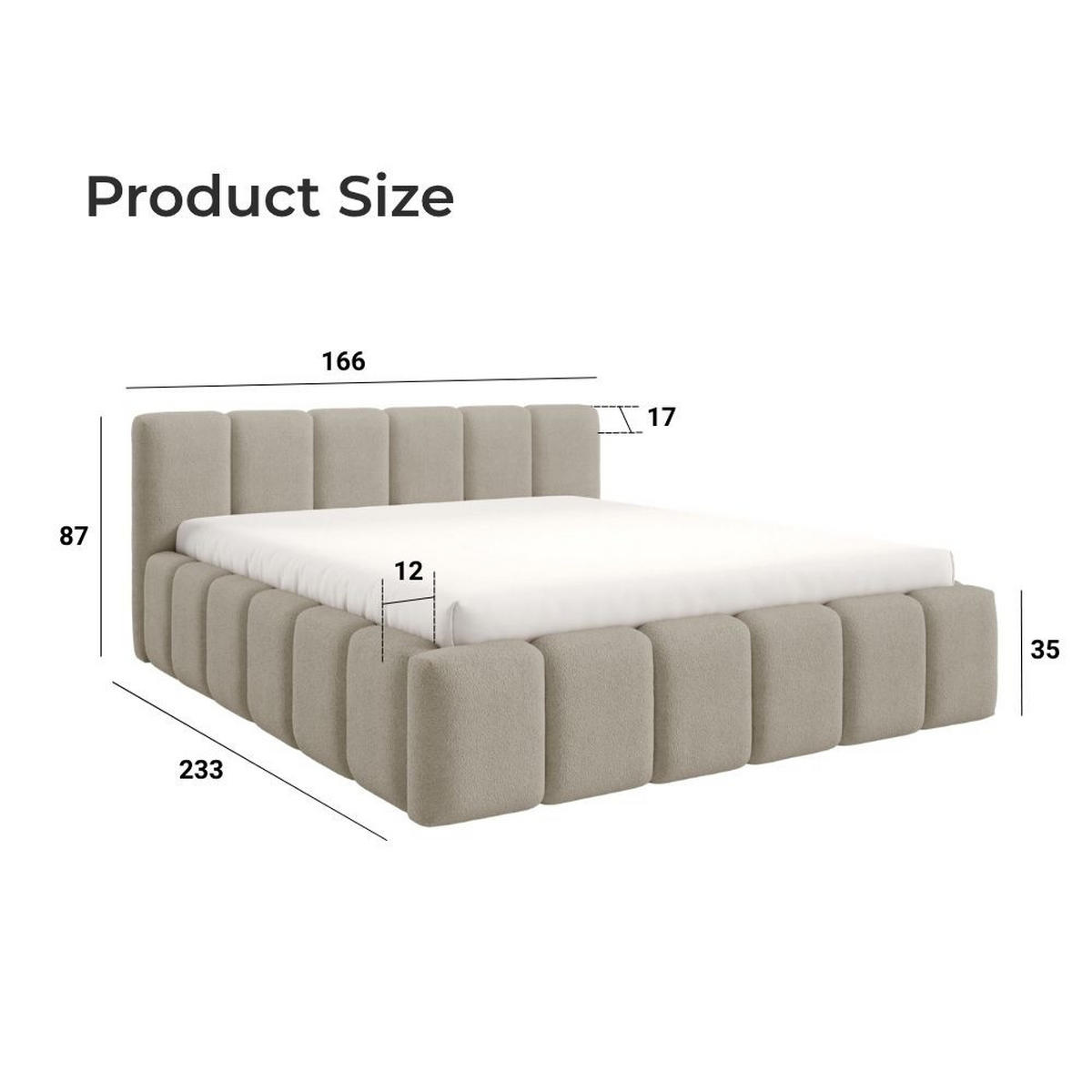 POLSTERBETT NUBO Medium 140x200 cm mit Bettkasten – PERFECT HARMONY 77 - Dunkelblau, Holz - Dekori_Interiors