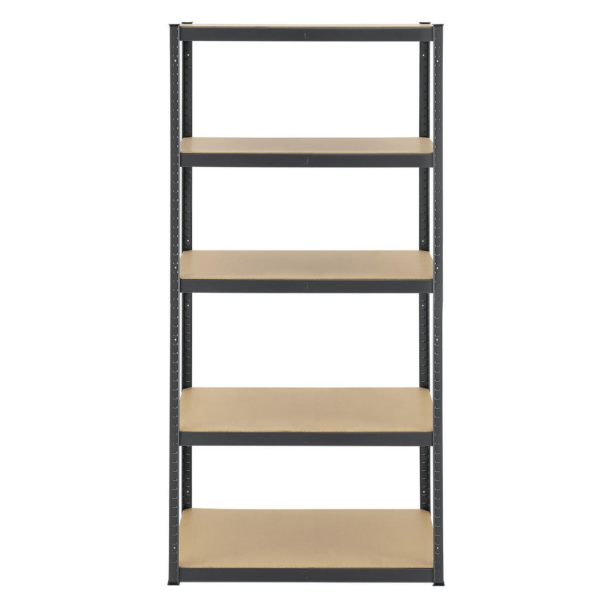 LAGERREGAL Basic grau 200x100x60 cm - Grau, Metall (100/200/60cm) - Juskys