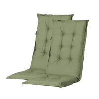 POLSTERAUFLAGE Madison Hochlehner Verona Grün 5cm 2-teilig Auflage - Grün, Textil (45/74/119cm) - Madison