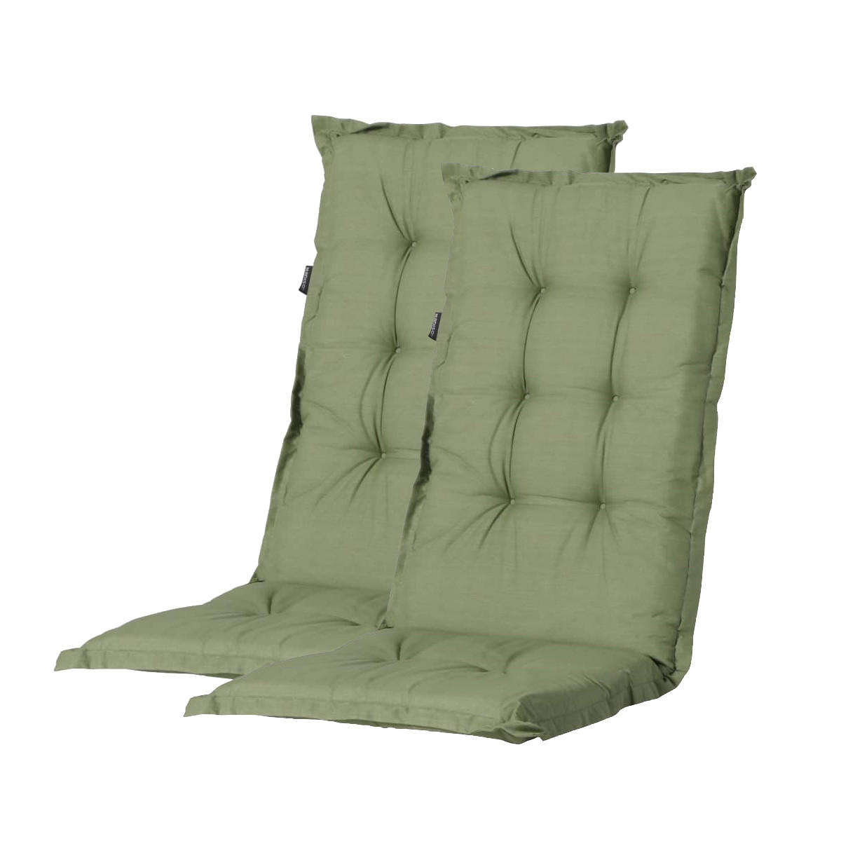 POLSTERAUFLAGE Madison Hochlehner Verona Grün 5cm 2-teilig Auflage - Grün, Textil (45/74/119cm) - Madison