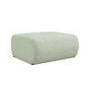 POUF Strukturstoff Stoff Grün - Schwarz/Hellgrün, Kunststoff/Textil (94/40/89cm) - Makamii