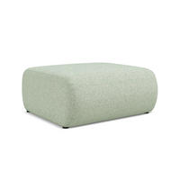 POUF Strukturstoff Stoff Grün - Schwarz/Hellgrün, Kunststoff/Textil (94/40/89cm) - Makamii