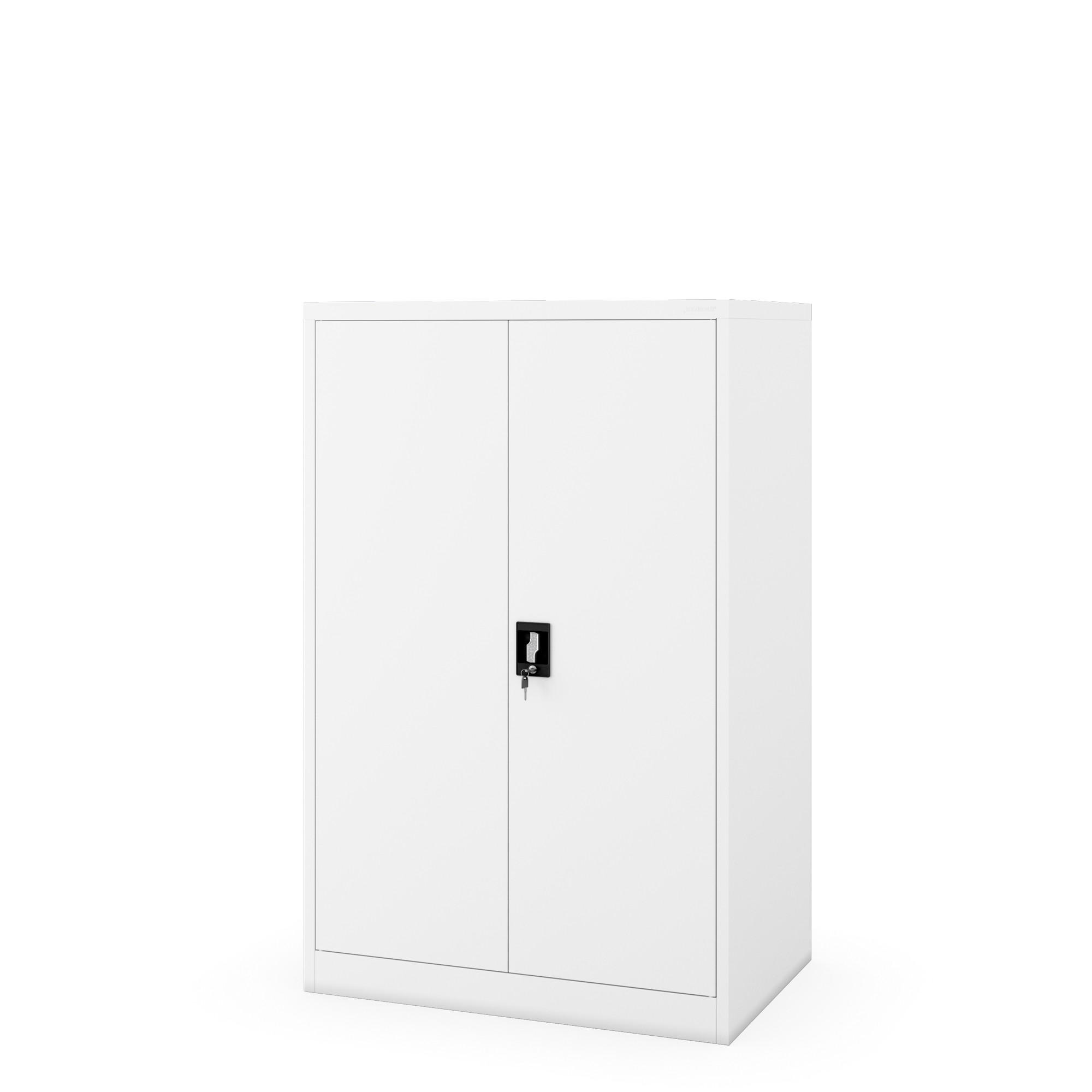 BÜROSCHRANK KEVIN D600 - Weiß, Metall (90/140/60cm) - Jan Nowak