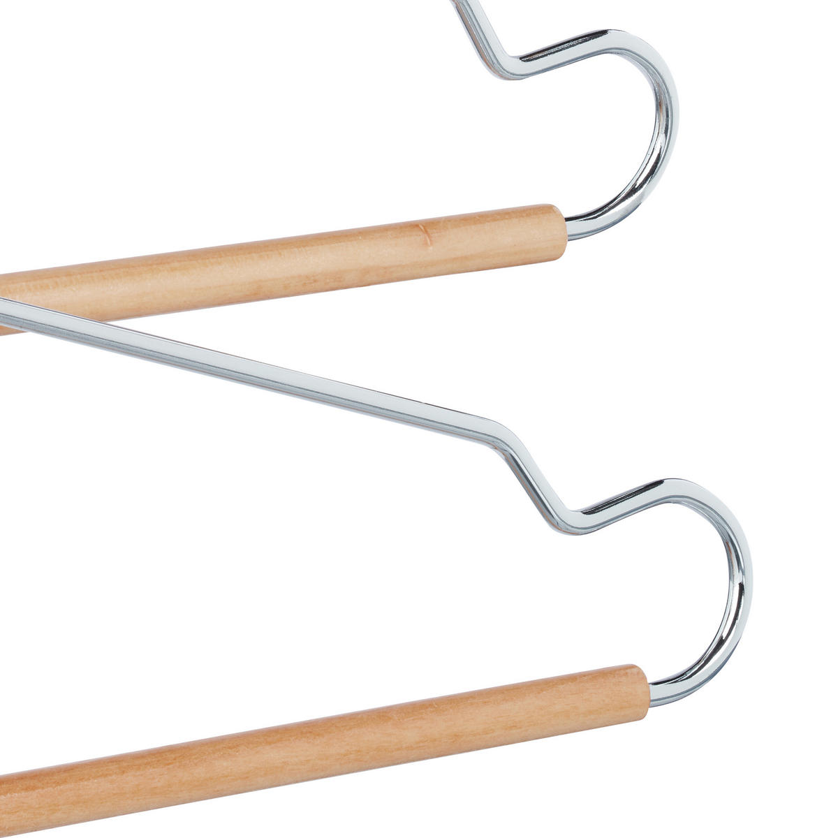 VIACERO vešákov - svetlohnedá, kov/drevo (2.5cm) - Relaxdays