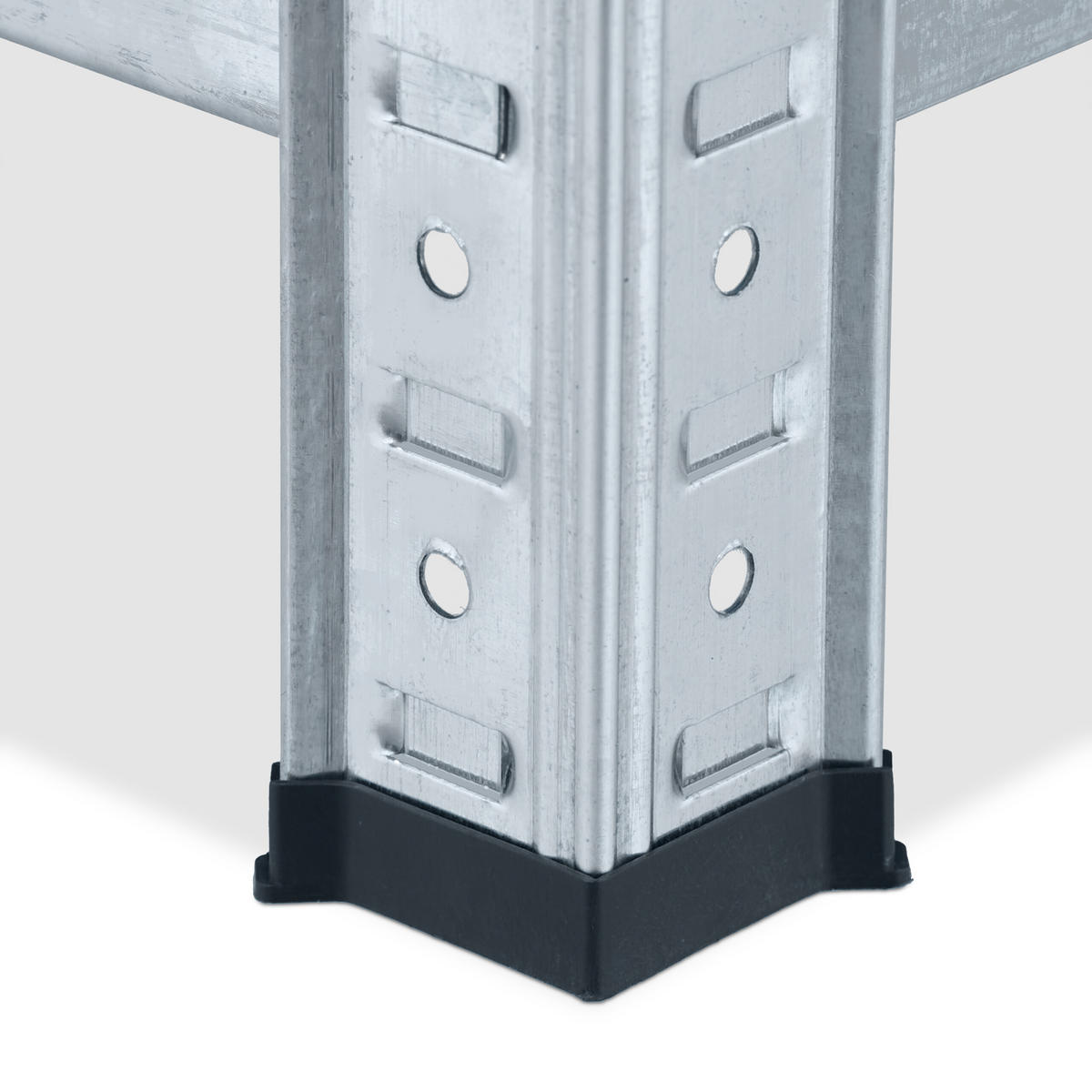 SCHWERLASTREGAL - Alufarben/Braun, Holzwerkstoff/Kunststoff (60/120/30cm) - Relaxdays