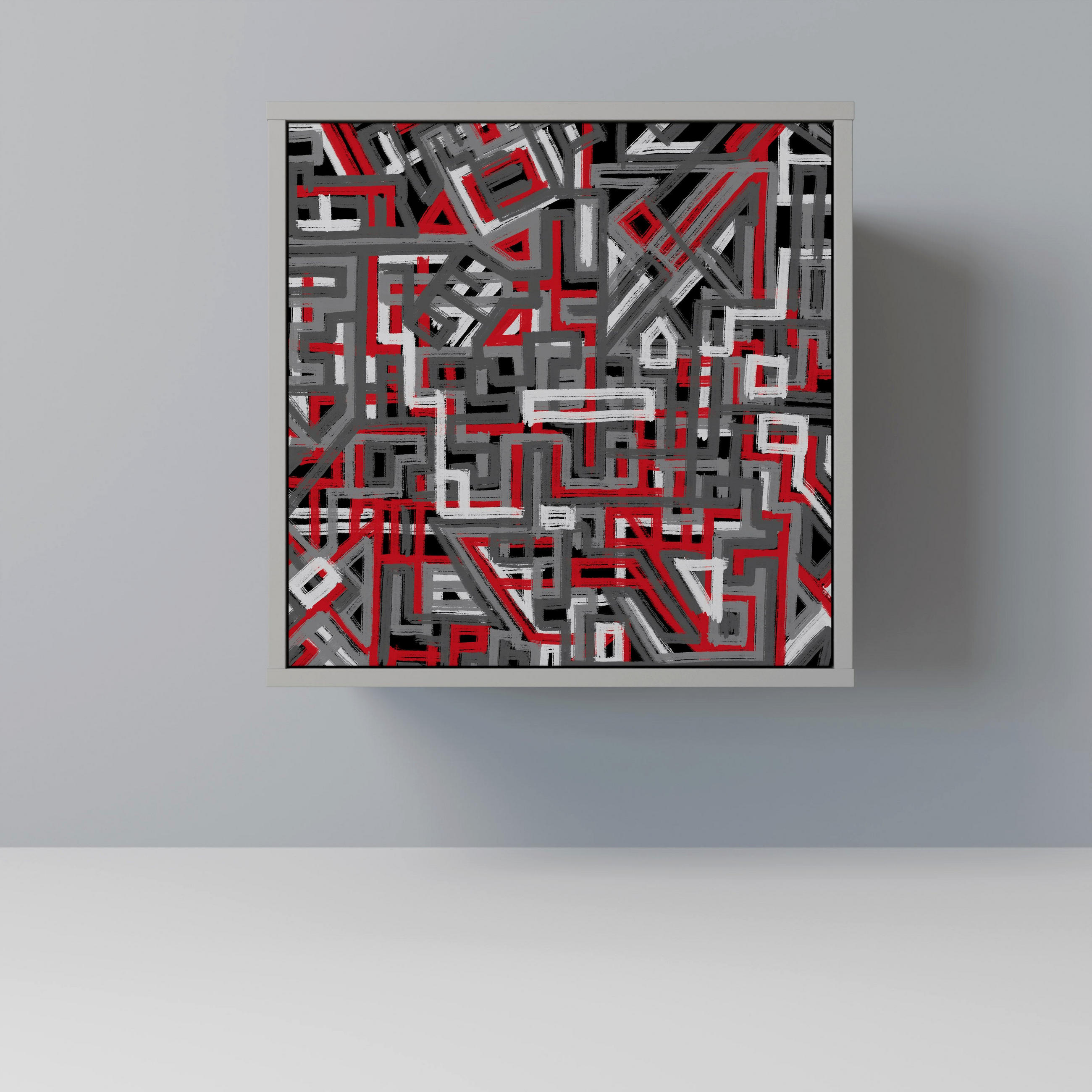 SpaceRebels Sideboard Grau 57.5x57.5x42 cm