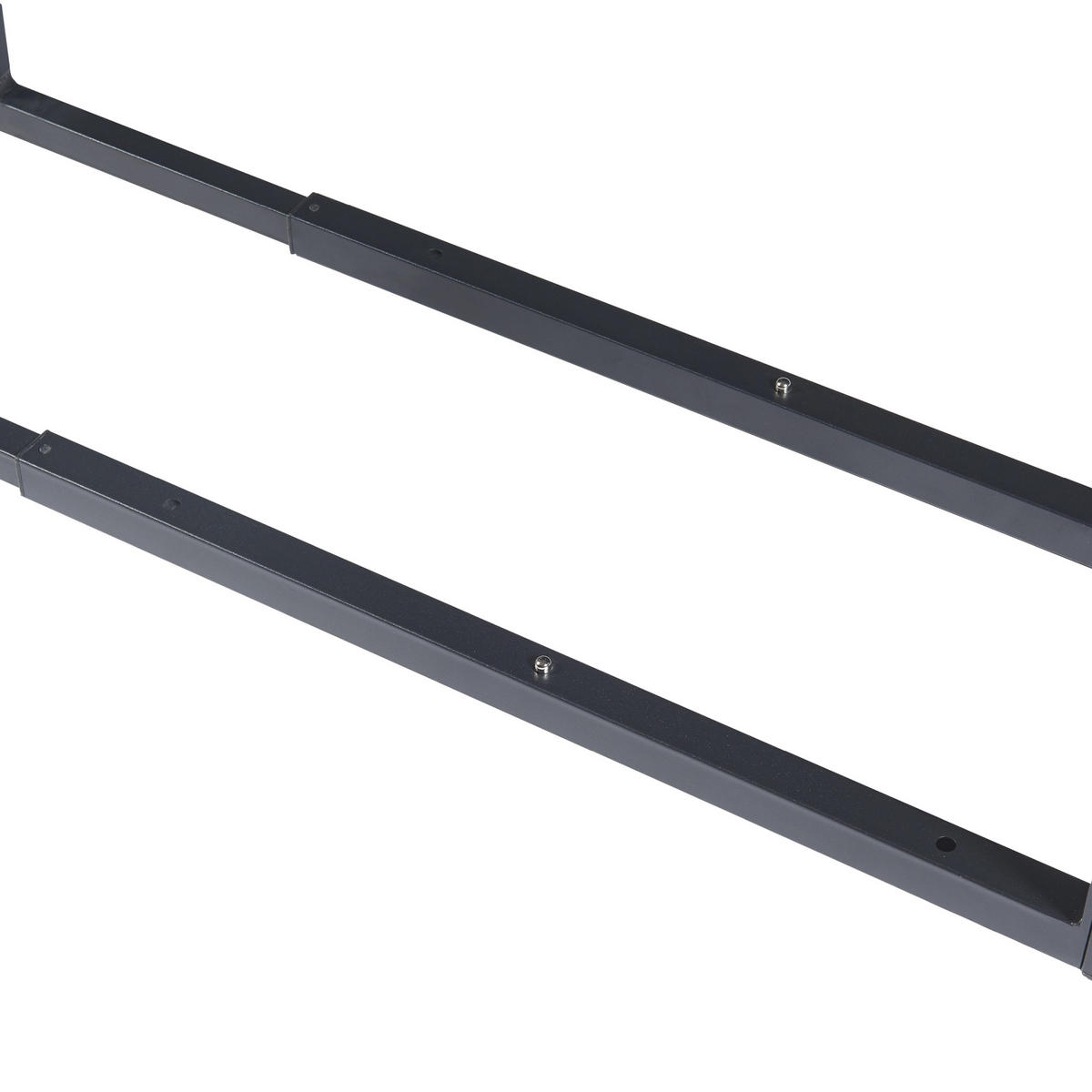 KAMINHOLZREGAL Kasan - Schwarz, Metall (65/150/25cm) - [en.casa]