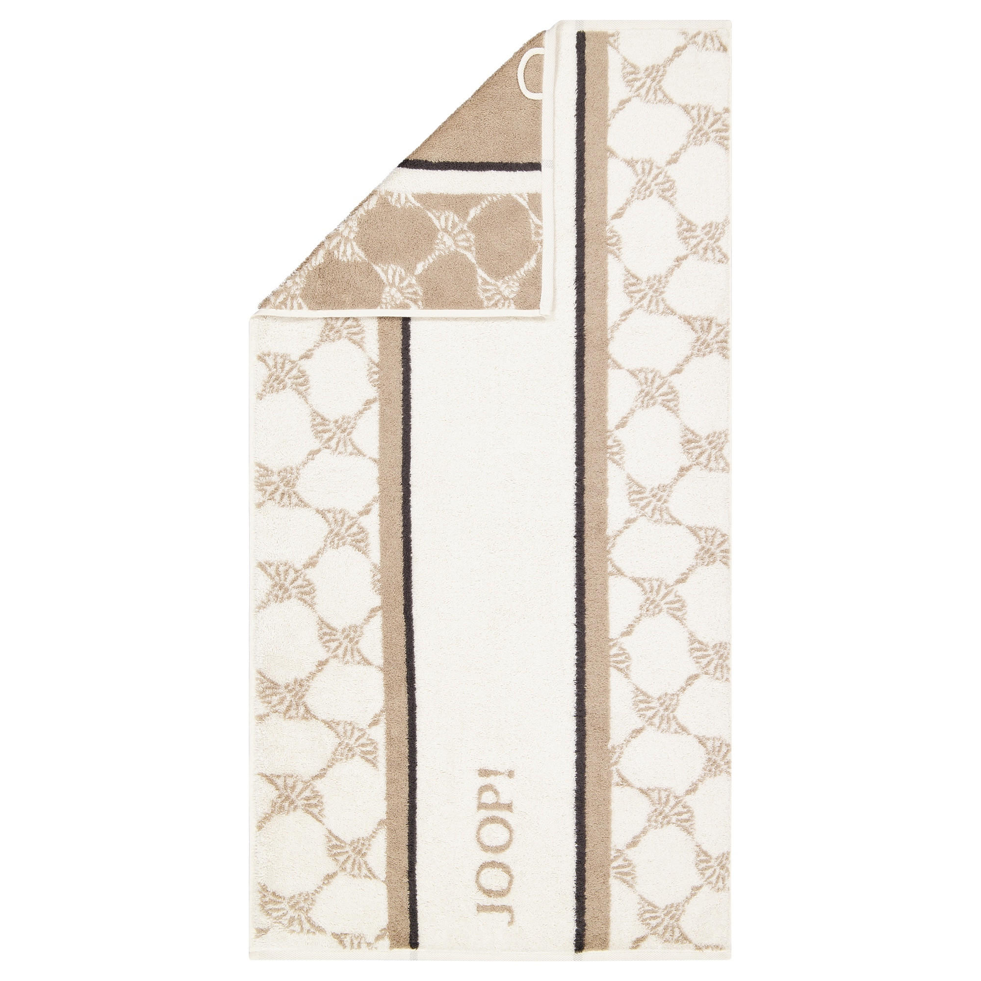 HANDTÜCHER SAUNA STRIPES 1718 NATUR - 37 - Beige, Textil (50/100cm) - Joop!
