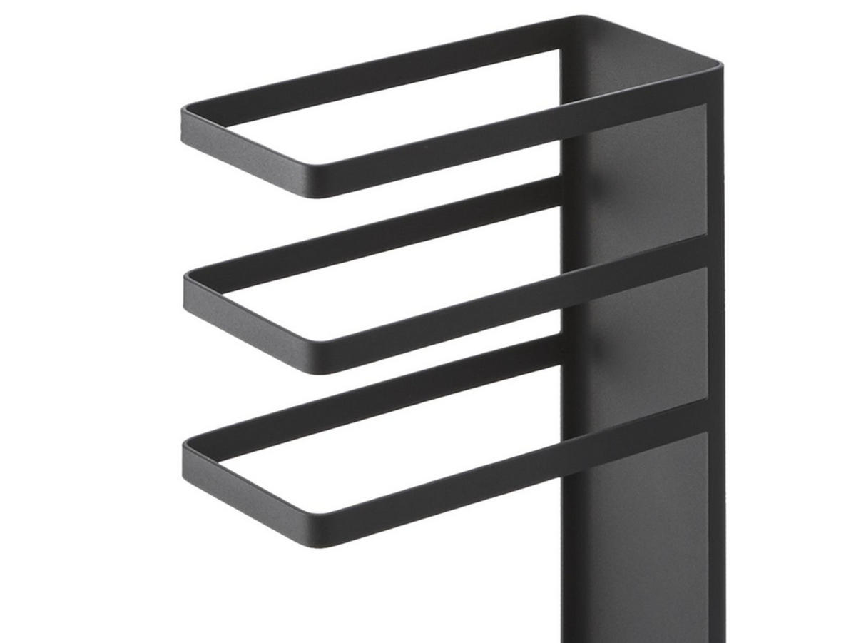 SCHIRMSTÄNDER Tower schwarz 23/10/44 cm - Schwarz, Metall (23/44/10cm) - Yamazaki