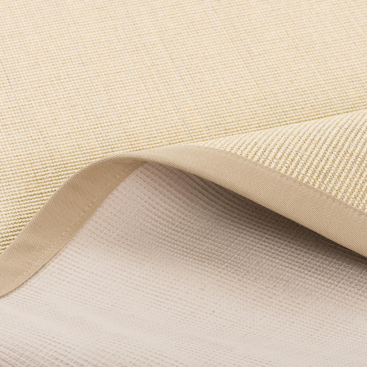SISALTEPPICH NATURA KLASSISCH MIT BORDÜRE - Ecru, Textil (150/150cm) - Pergamon