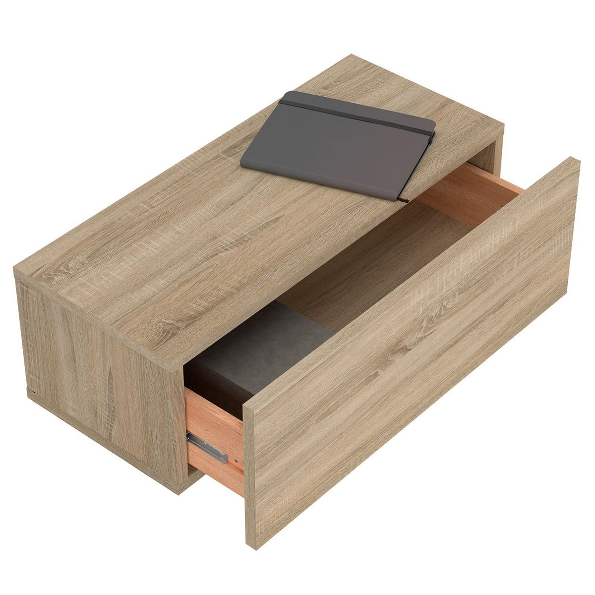 HÄNGENDER NACHTTISCH NANI - Sonoma Eiche, Holzwerkstoff (60/21/27cm) - IDIMEX