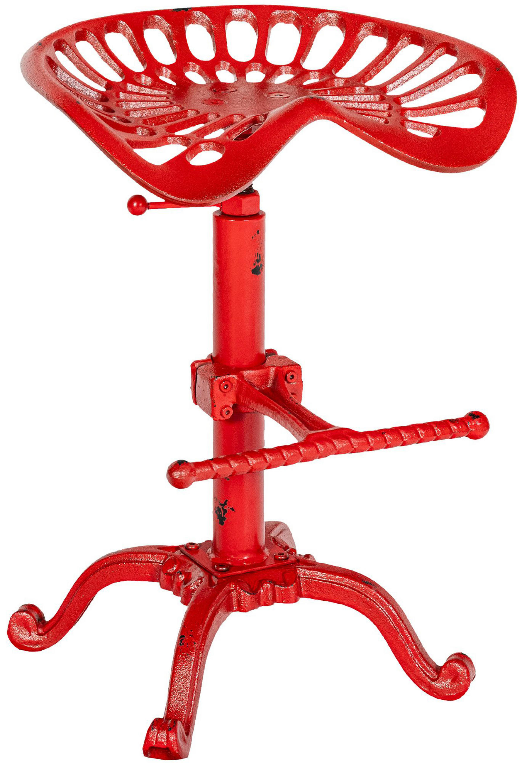 BARHOCKER 2er Set Buddy One rot - Rot, Holz/Textil (45/59/45cm) - TPFLiving