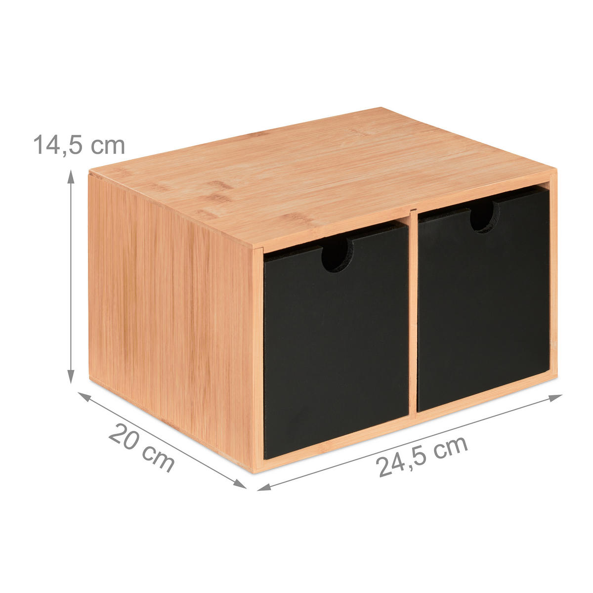SCHREIBTISCHORGANIZER - Multicolor, Holz/Holzwerkstoff (20/24.5/14.5cm) - Relaxdays