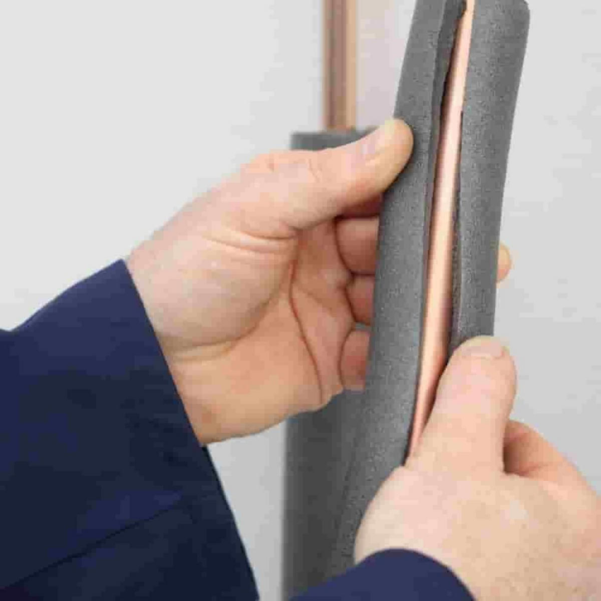 DÄMMUNG Isolierschlauch, naturefoam, Ø 22x25 mm, 2m - Grau, Kunststoff (1/1/200cm) - BONI-SHOP