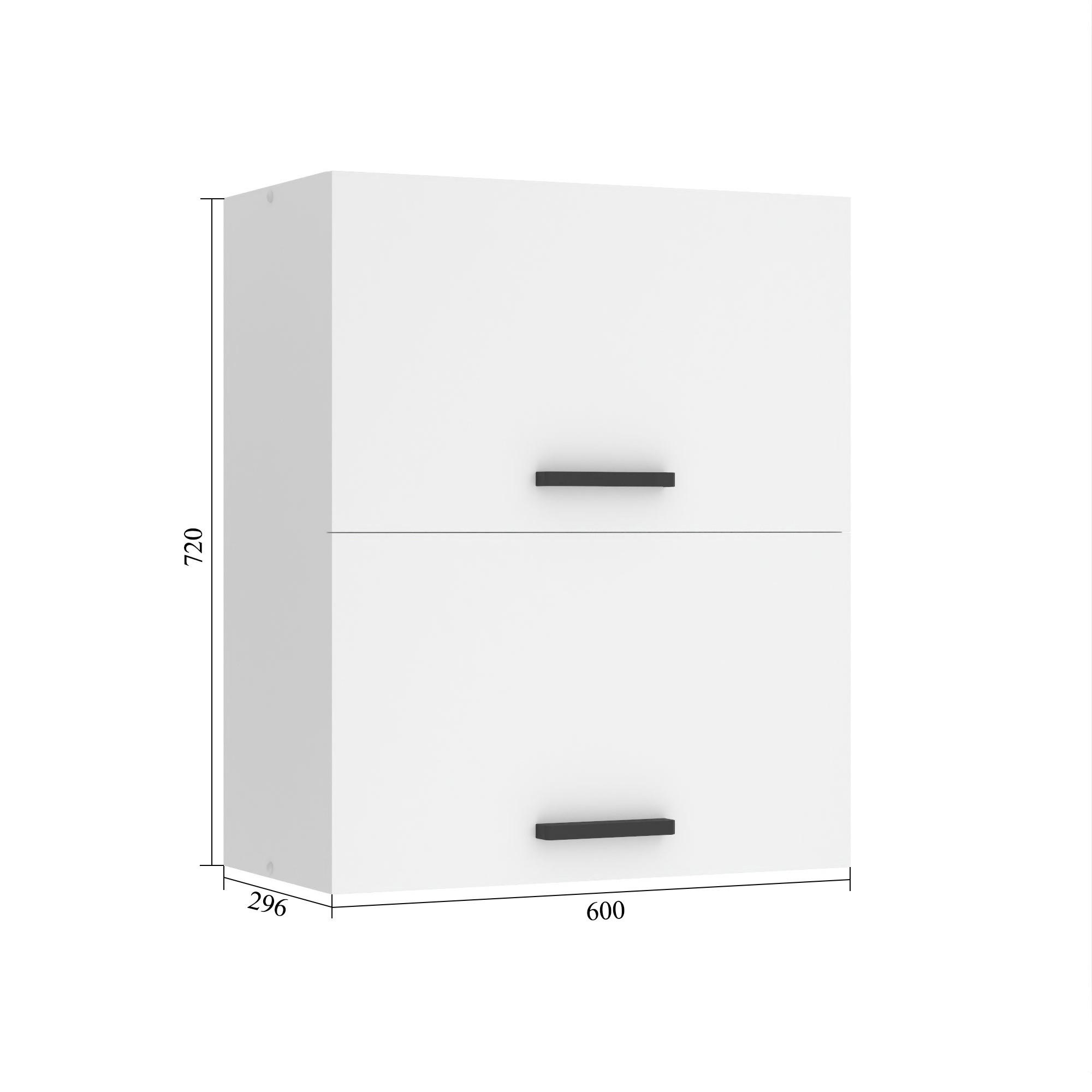 HÄNGESCHRANK SGP2 60 cm, mit 2 Türen, Wotan-Eiche - Braun, Holz (60/72/29.6cm) - B BELINI GROUP