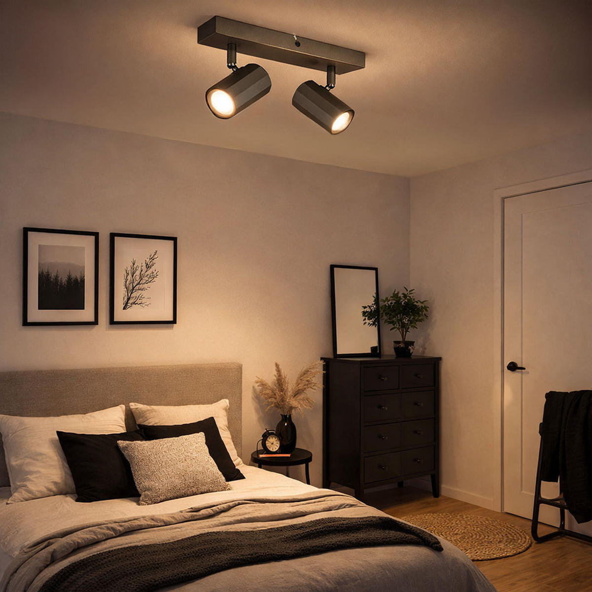 DECKENLEUCHTE Metall anthrazit JAMES - Anthrazit, Metall (26/6/14.5cm) - Globo Lighting