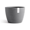 BLUMENTOPF Stockholm Grau - Grau, Kunststoff (31/23.5cm) - Ecopots