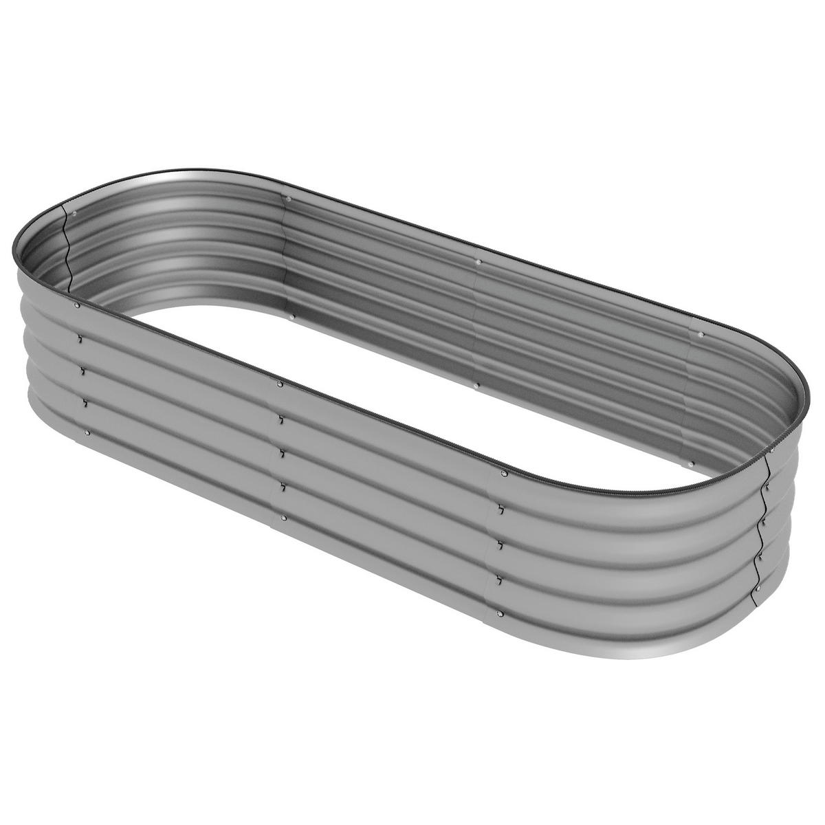 HOCHBEET DE-05484 Modular, 150 x 62 cm Silber - Silberfarben, Metall (150/30/62cm) - ComfortXL