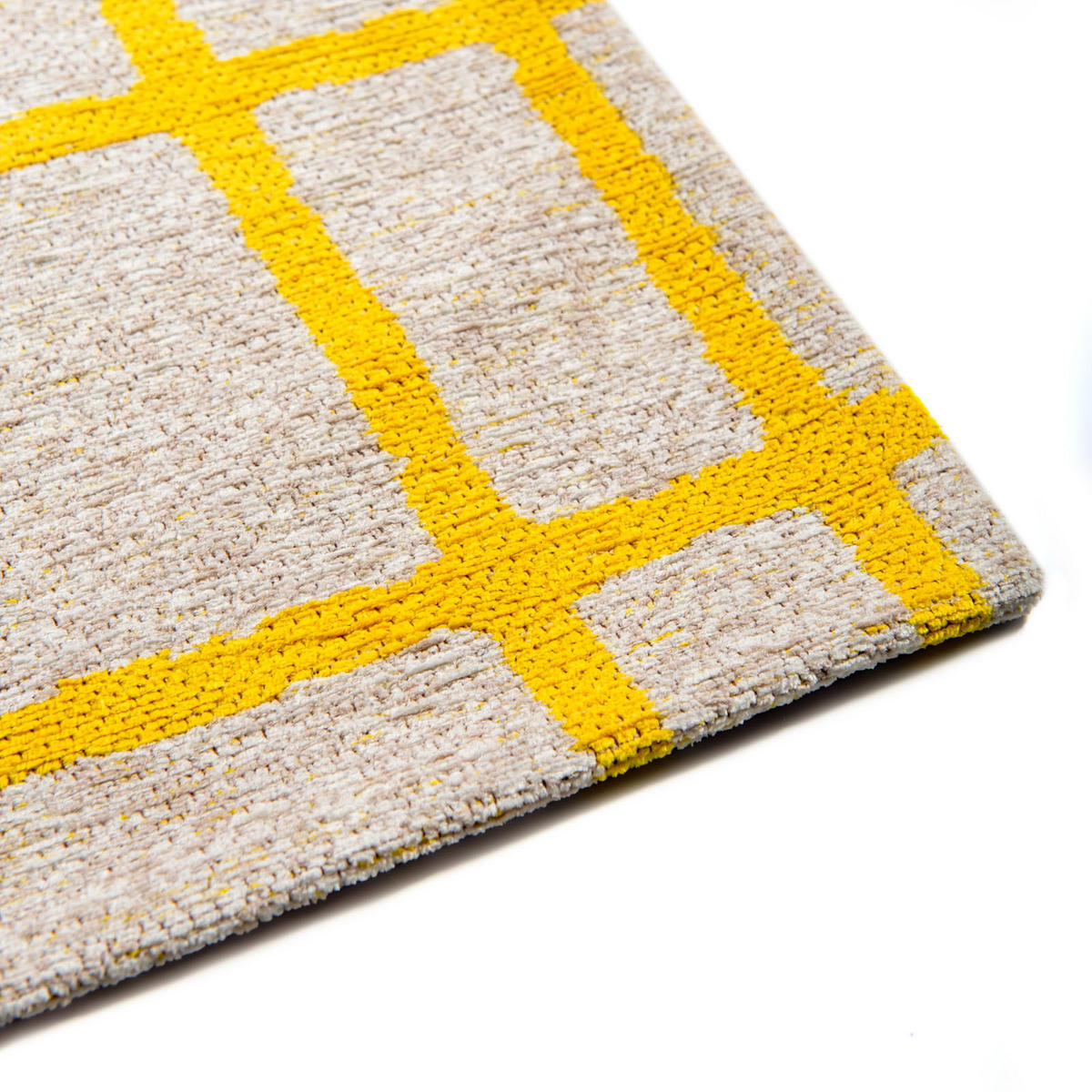 TEPPICH Caro Bright Yellow 200/280 cm - Gelb, Textil (200/280cm) - Lola&Moi