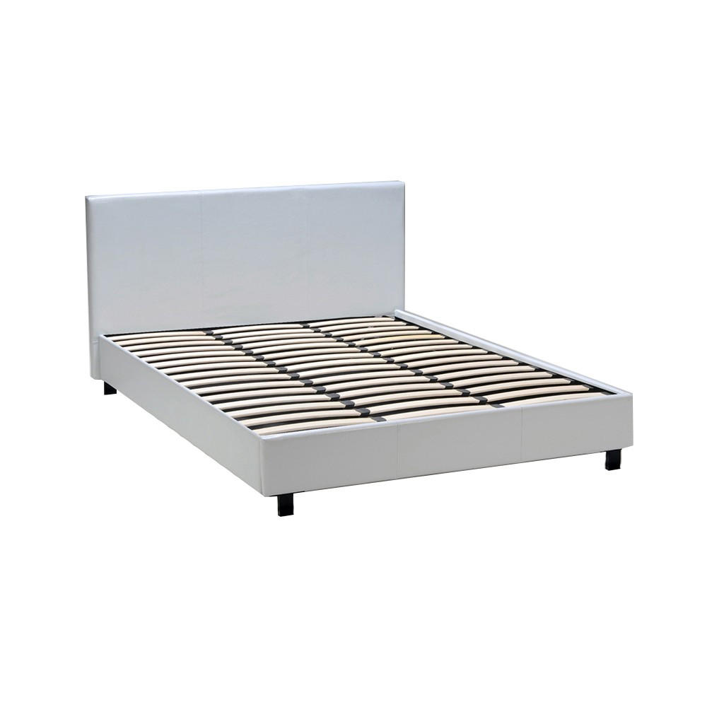 BETT 160x200 cm - Weiß - Weiß, Metall (160/200cm) - Weber Industries