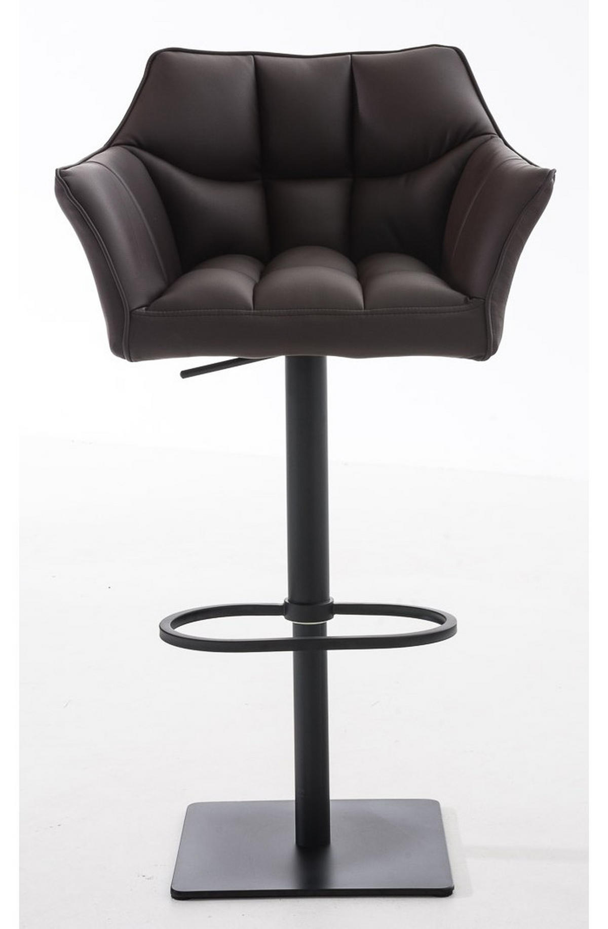 BARHOCKER Set Damaso 64x45x88 cm Braun - Braun, Leder (64/88/45cm) - furnicato