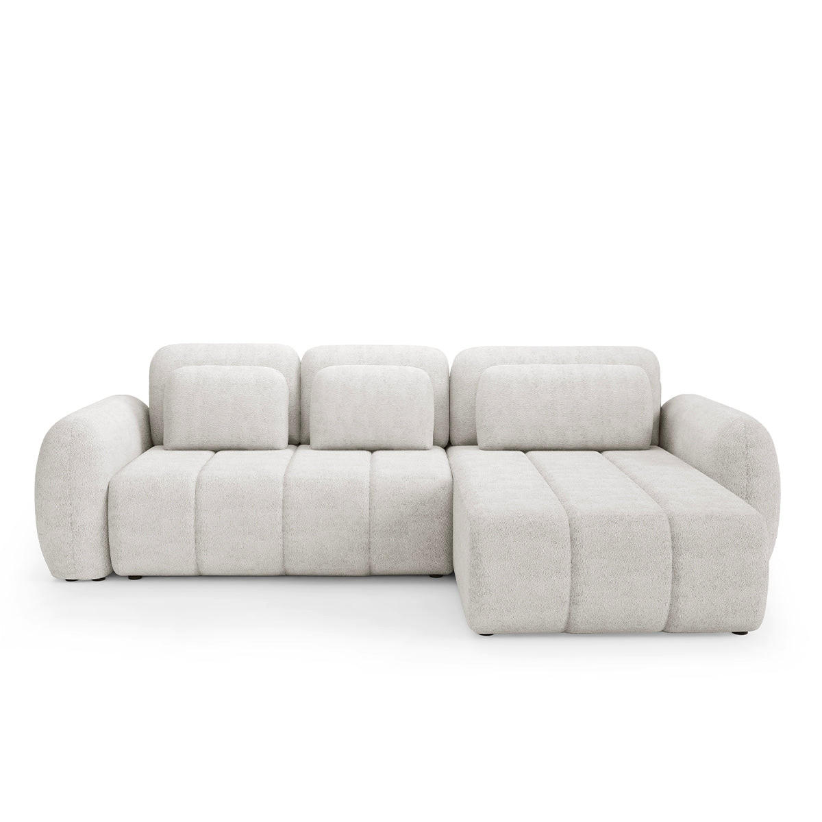 ECKSOFA Cesar 3 Sitzplätze Weiß - Weiß, Holz (304/190cm) - Petits-meubles