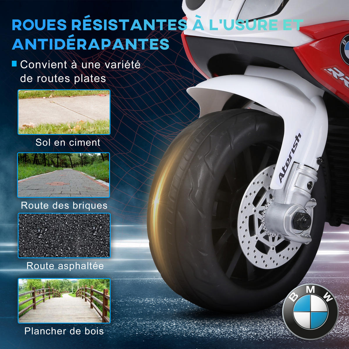 ELEKTRO-MOTORRAD DE-12985 3 Räder Rot - Rot, Kunststoff (66/37/44cm) - ComfortXL