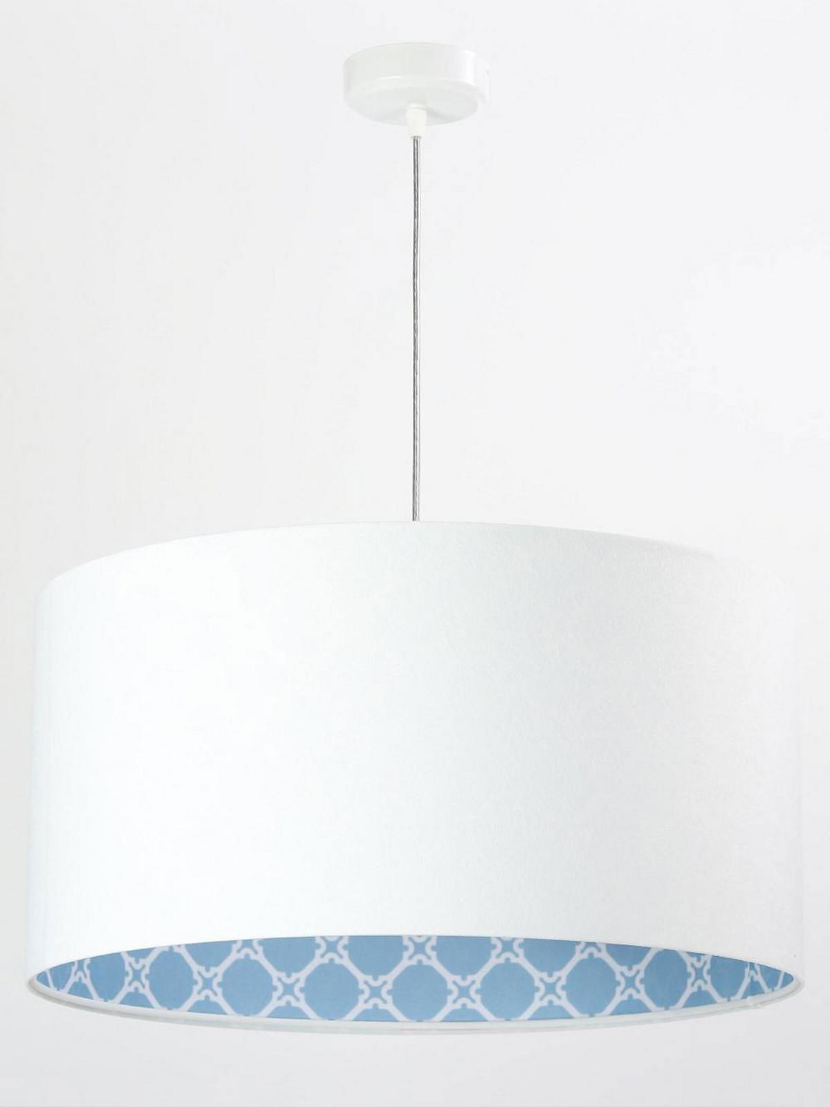 HÄNGELEUCHTE Blau 60/30 cm - Blau/Weiß, Kunststoff (60/1.1/30cm) - ONZENO