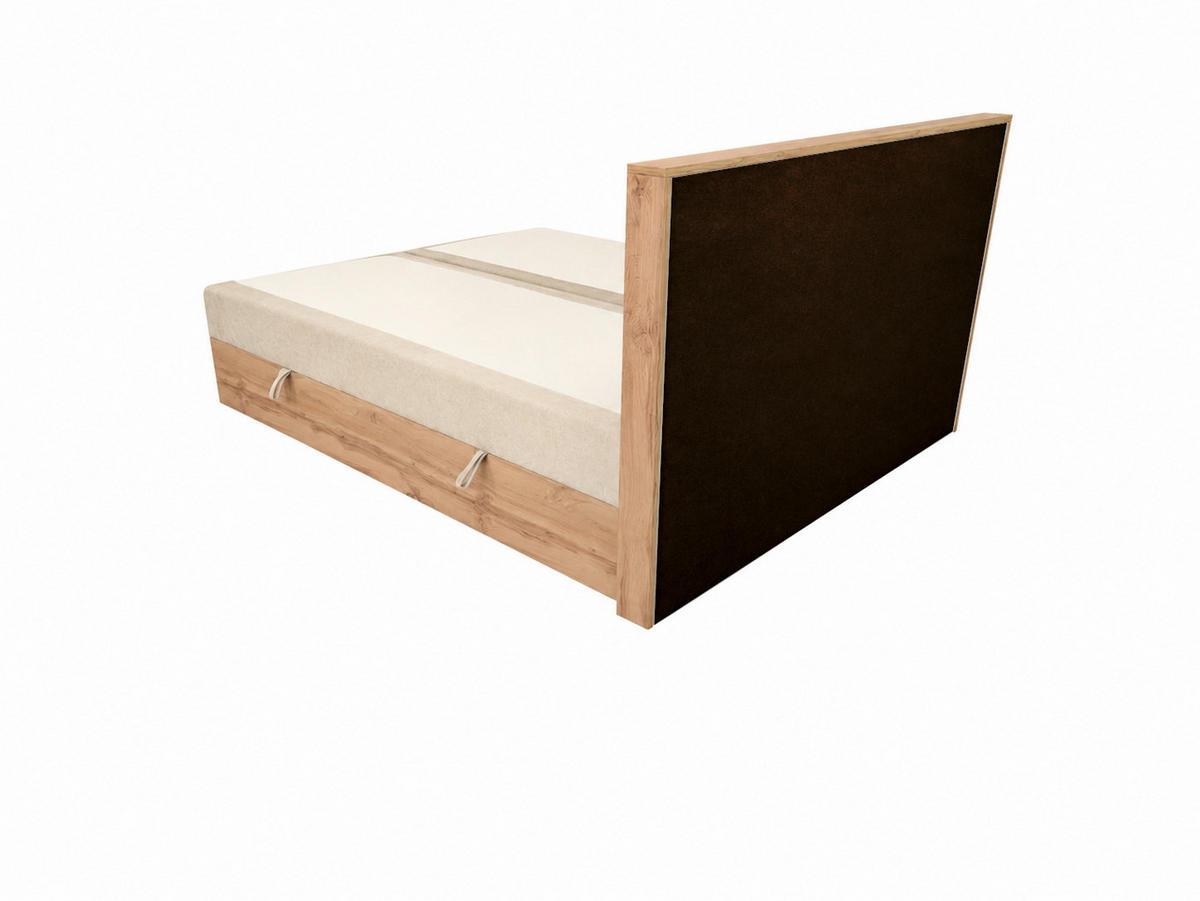BOXSPRINGBETT Loly 140x200 cm H4 Taschenfederkern Ecru - Ecru, Textil (140/200cm) - KS Home Concept