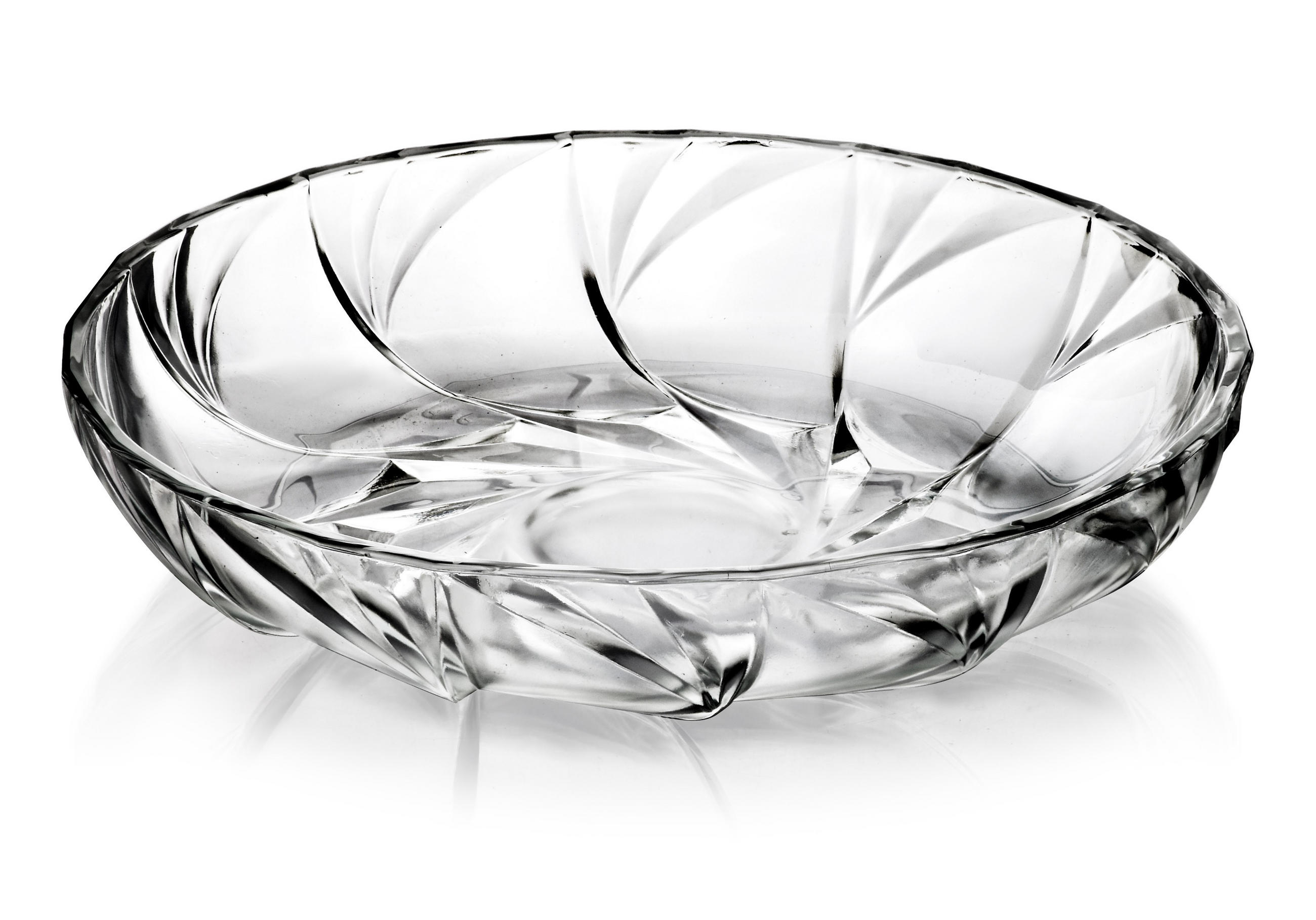 SALATSCHÜSSEL Cristo Transparent 24.5/24.5/5 cm Glas - Transparent, Glas (24.5cm) - Mondex