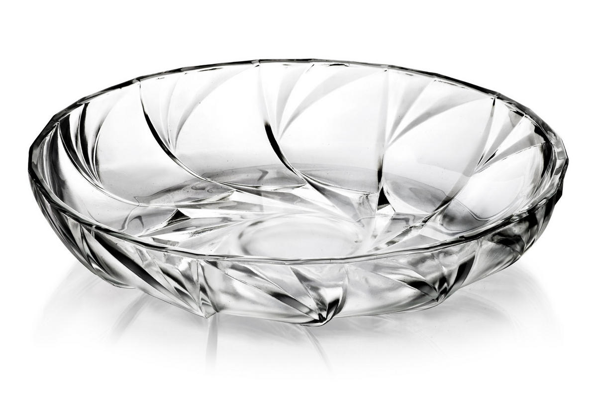 SALATSCHÜSSEL Cristo Transparent 24.5/24.5/5 cm Glas - Transparent, Glas (24.5cm) - Mondex