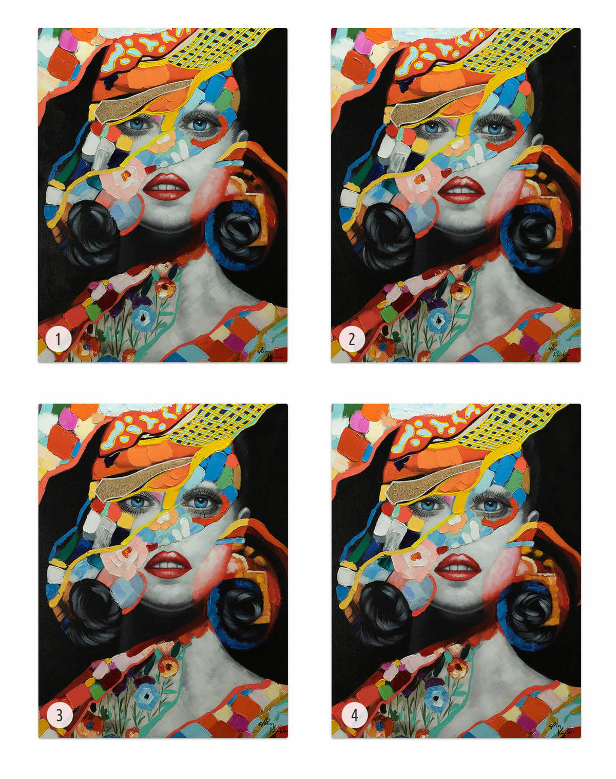 ACRYLBILD HANDGEMALT 75/100 cm - Multicolor, Holz/Textil (75/100cm) - KUNSTLOFT