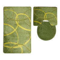 BADEMATTE Set 3 tlg GRÜN - Grün, Textil (60/100cm) - ROLFNERS