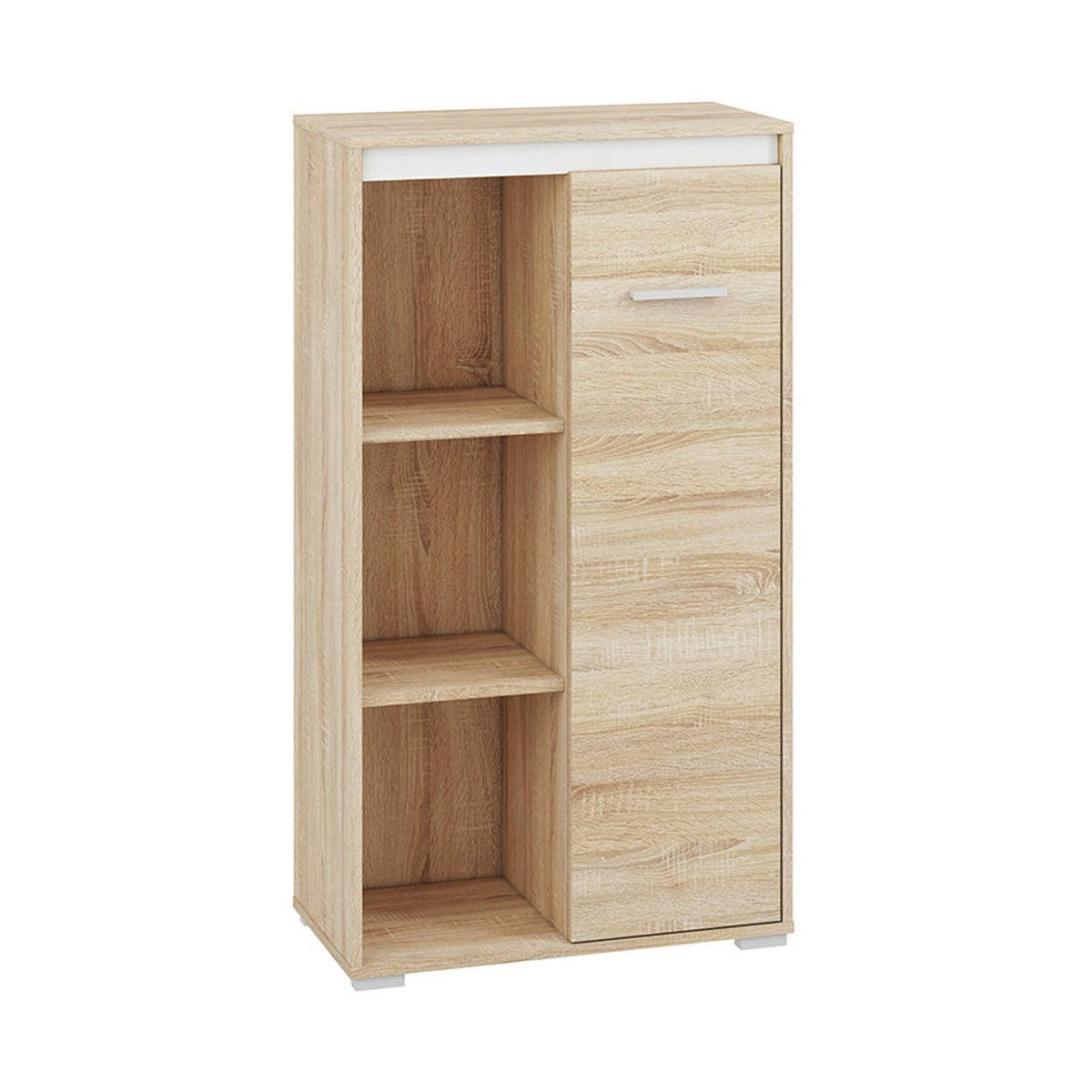 HIGHBOARD – AVO 08 – 69 cm – Avo – Sonoma Eiche / Weiß - Weiß/Sonoma Eiche, Holzwerkstoff (69/123/34cm) - hi-markt