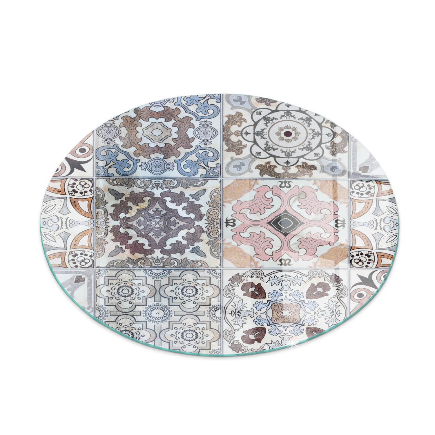 ArtPrintCave Glasplatte Grau 90x90x0.4 cm