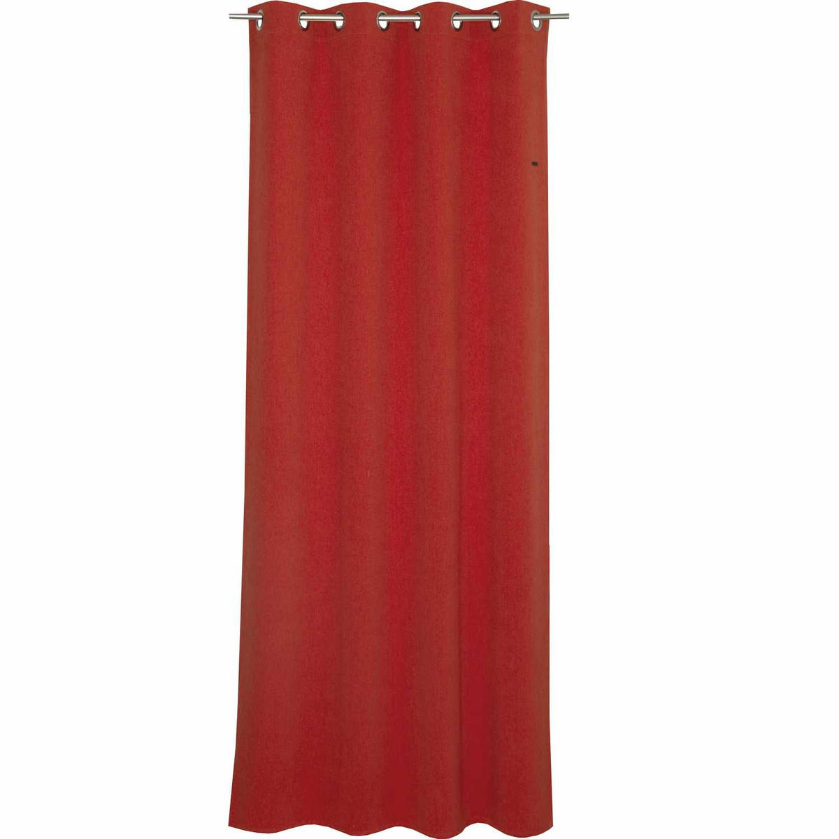 ÖSENVORHANG HARP Blickdicht - Rot, Textil (140/0.5/250cm) - Esprit
