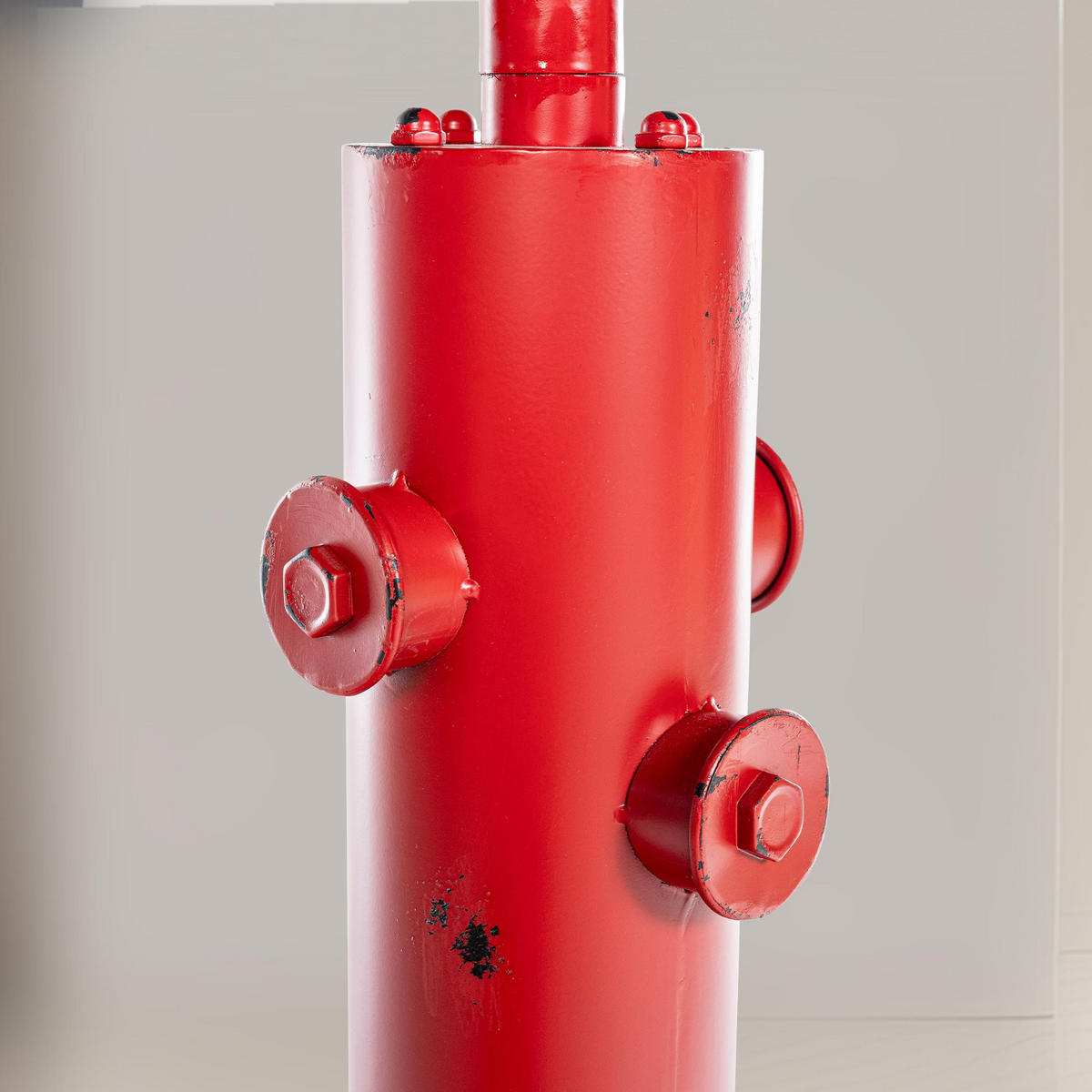 BARTISCH rund 54 cm Metall rot - Rot, Metall (54/91/54cm) - CLP