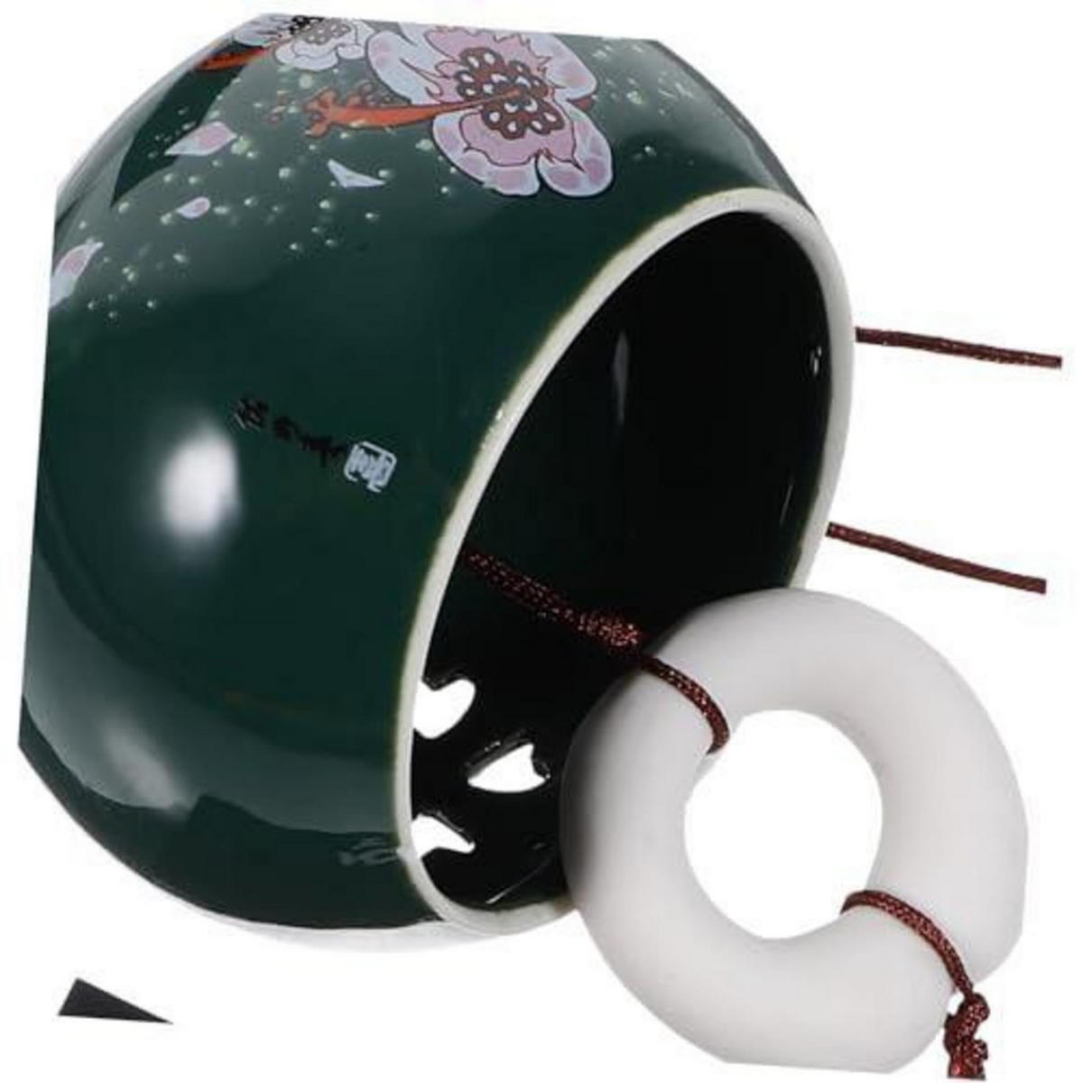 WINDSPIEL Keramik Japanischer Stil 44 cm - Olivgrün, Keramik (44/44/7cm)