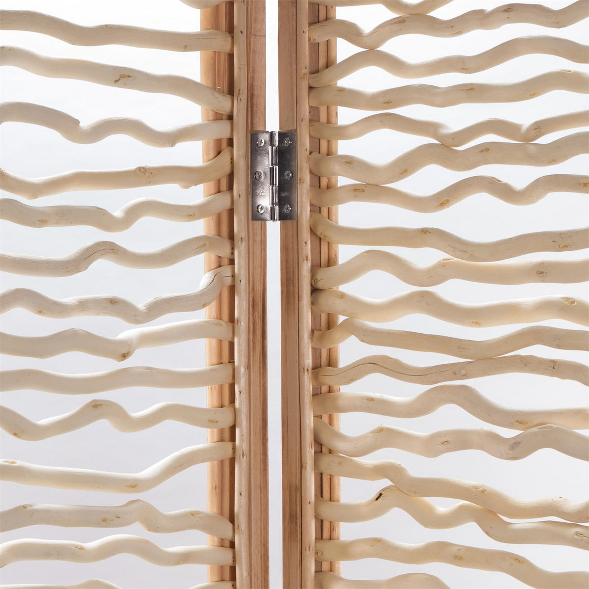 RAUMTEILER Twig 3-tlg. 170x120 cm, Holz, klappbar naturfarben - Naturfarben, Holz (120/170/5cm) - CREEDWOOD