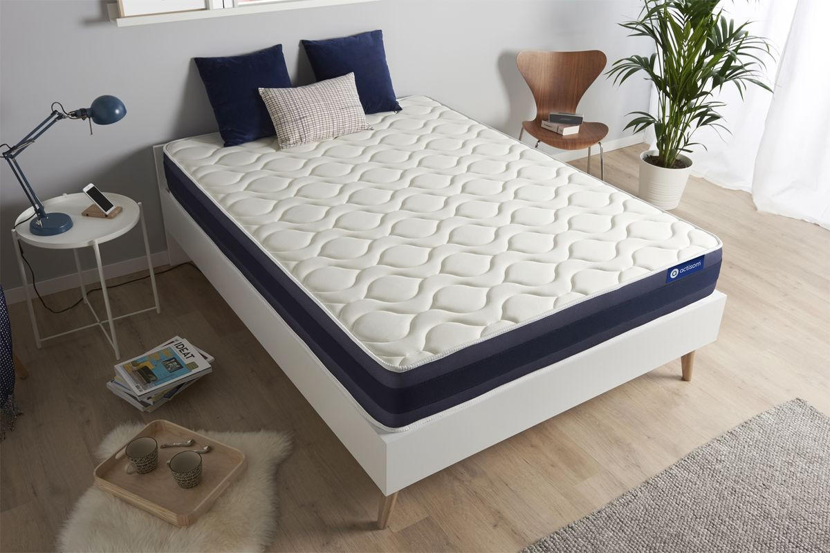 MATRATZE Actimemo morpho Memory-Schaum 90 x 190 cm h1 - Weiß, Textil (90/190cm) - ACTISOM