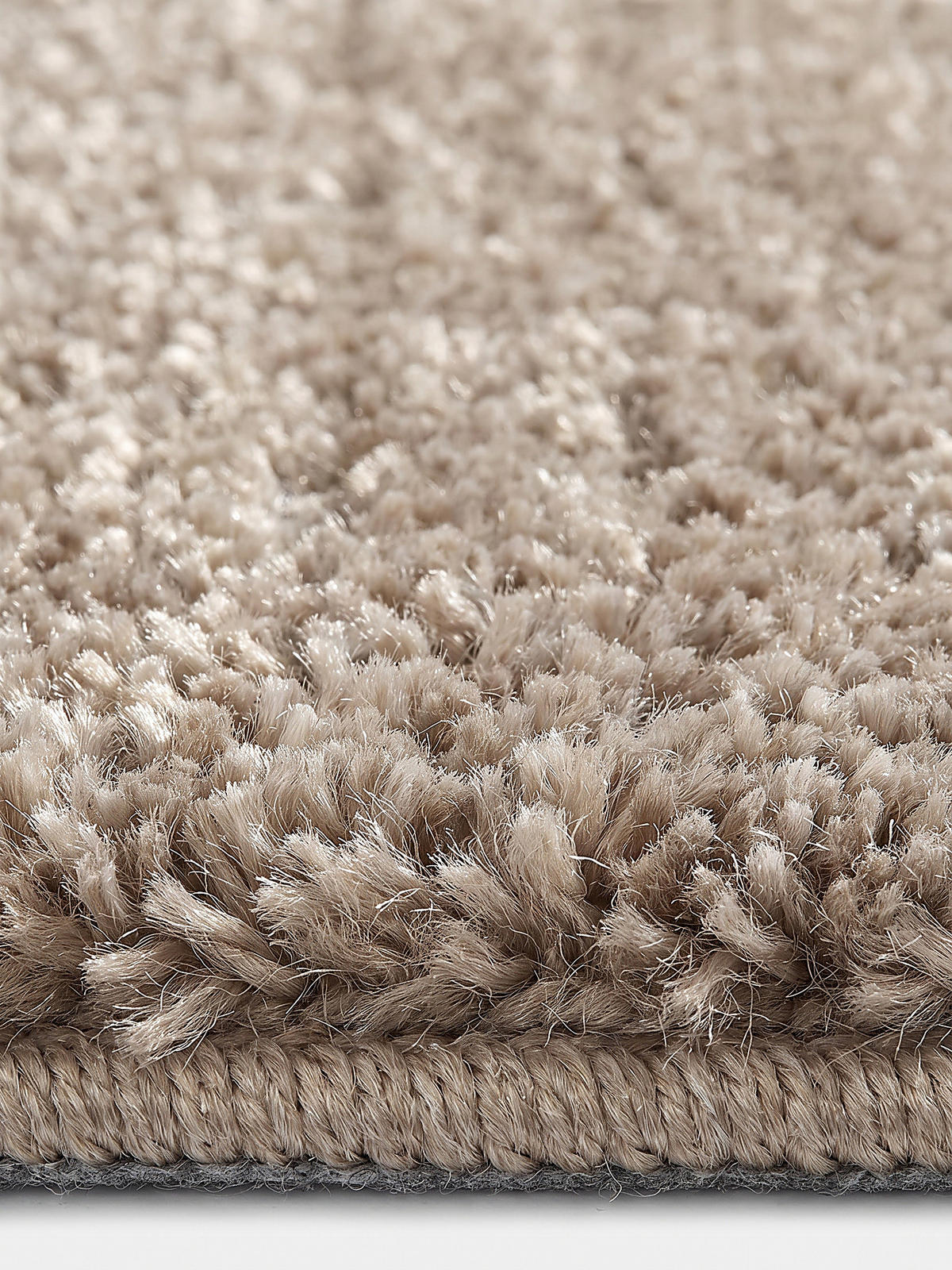 TEPPICH Hochflor ZINAL Uni Polyester Beige 80 x 150 cm - Beige, Textil (80/150cm) - KADIMA DESIGN