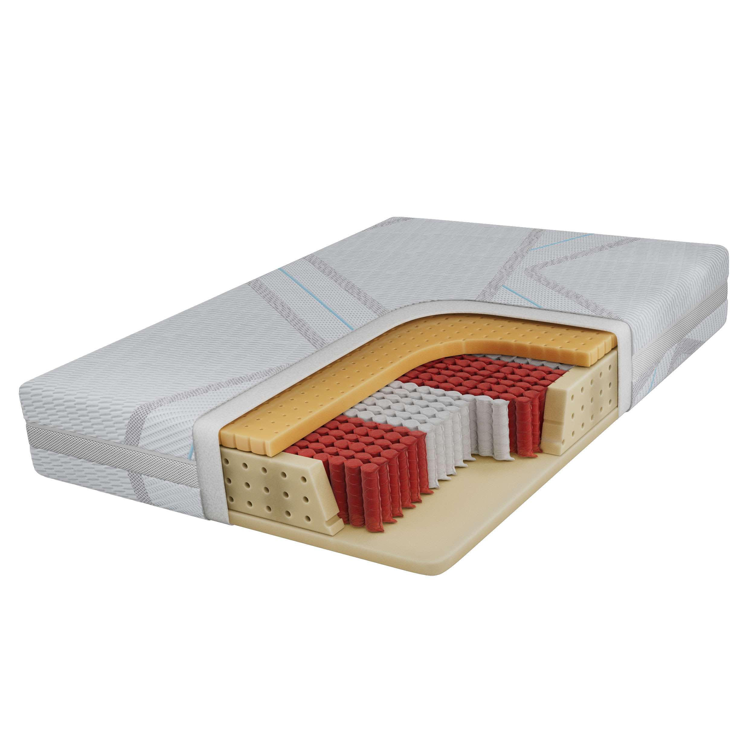TASCHENMATRATZE VALTI - 180/200 - H3 - Lux - Multicolor, Textil (180/200cm) - MKS