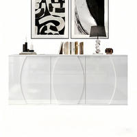SIDEBOARD 150/40/70 cm in Weiß mit 3 Türen & LED-Beleuchtung - Weiß, Holzwerkstoff (150/70/40cm) - BEAOK