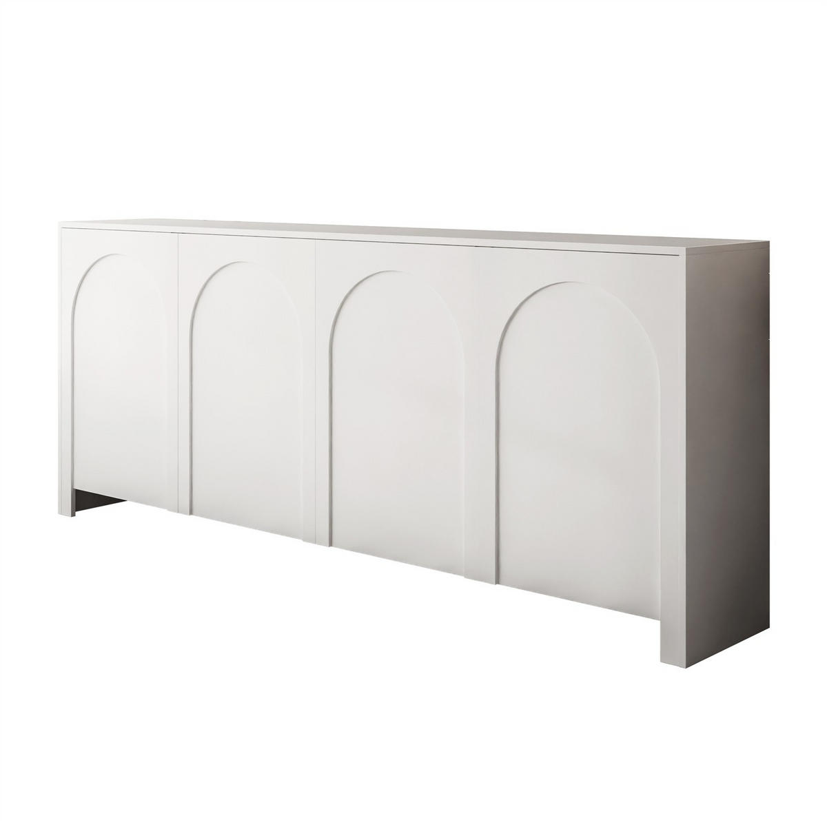 SIDEBOARDS ARIADNA weiß viertürig - Weiß, Holzwerkstoff (204/83/35cm)