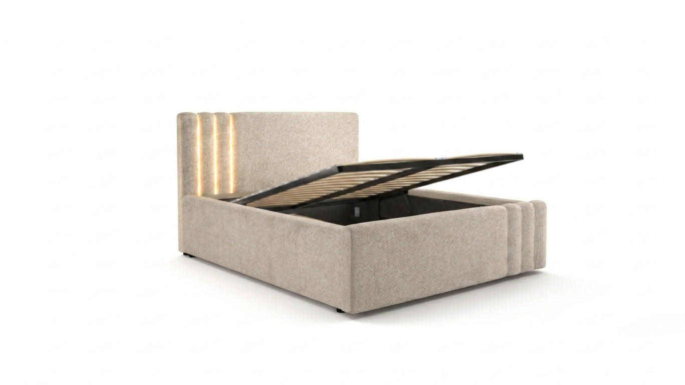 Milaros Markt Polsterbett Kaschmir, Beige