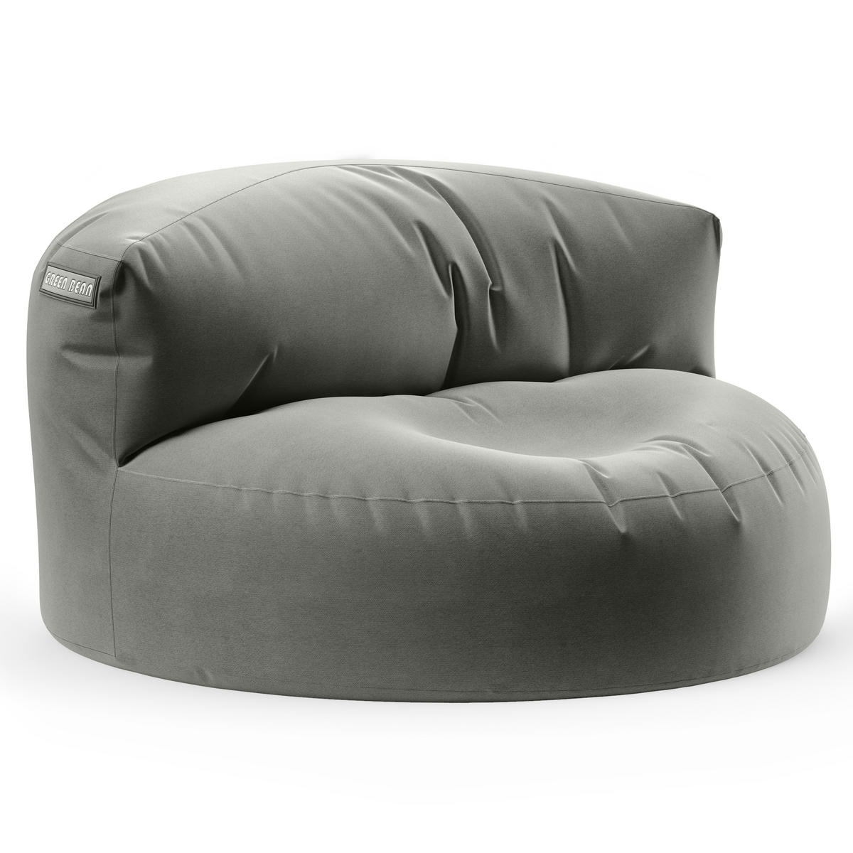 INDOOR OUTDOOR SITZSACK Lounge Sofa - Grau, Textil (90/50/50cm) - Green Bean