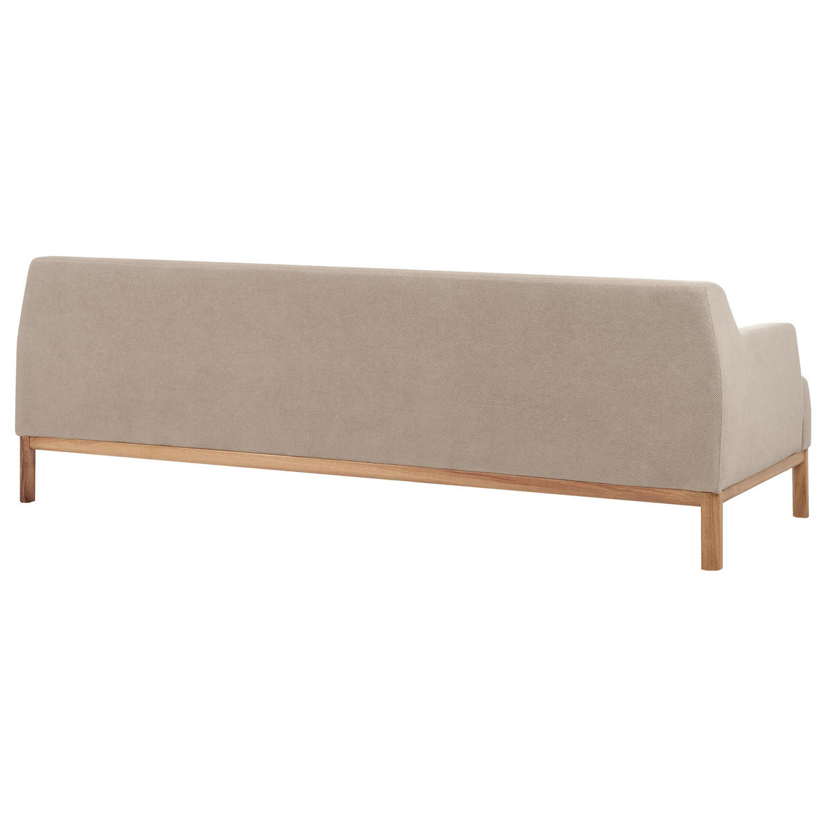 POHOVKA 3-místná Látka Taupe Sosjo - šedohnědá, textil (219/74/83cm) - Beliani