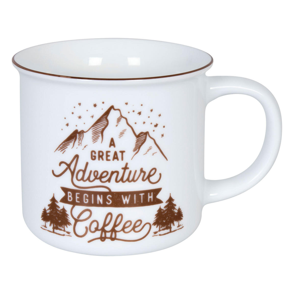 KAFFEEBECHER Camper Coffee - Naturfarben, Keramik (0.38L) - Könitz