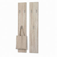 GARDEROBENPANEEL Wandpaneel Eiche sägerau - Eiche San Remo, Holzwerkstoff (24/140/2cm) - Vladon