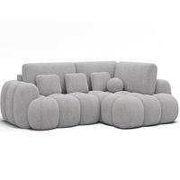 ECKSOFA COZION L-Form mit Schlaffunktion & Bettkasten – Modernes 3-Sitzer Sofa, HR-Kaltschaum, Wellenfederung, 267 × 165 cm - Schwarz/Grau, Kunststoff (267/165cm) - Wohnideebilder